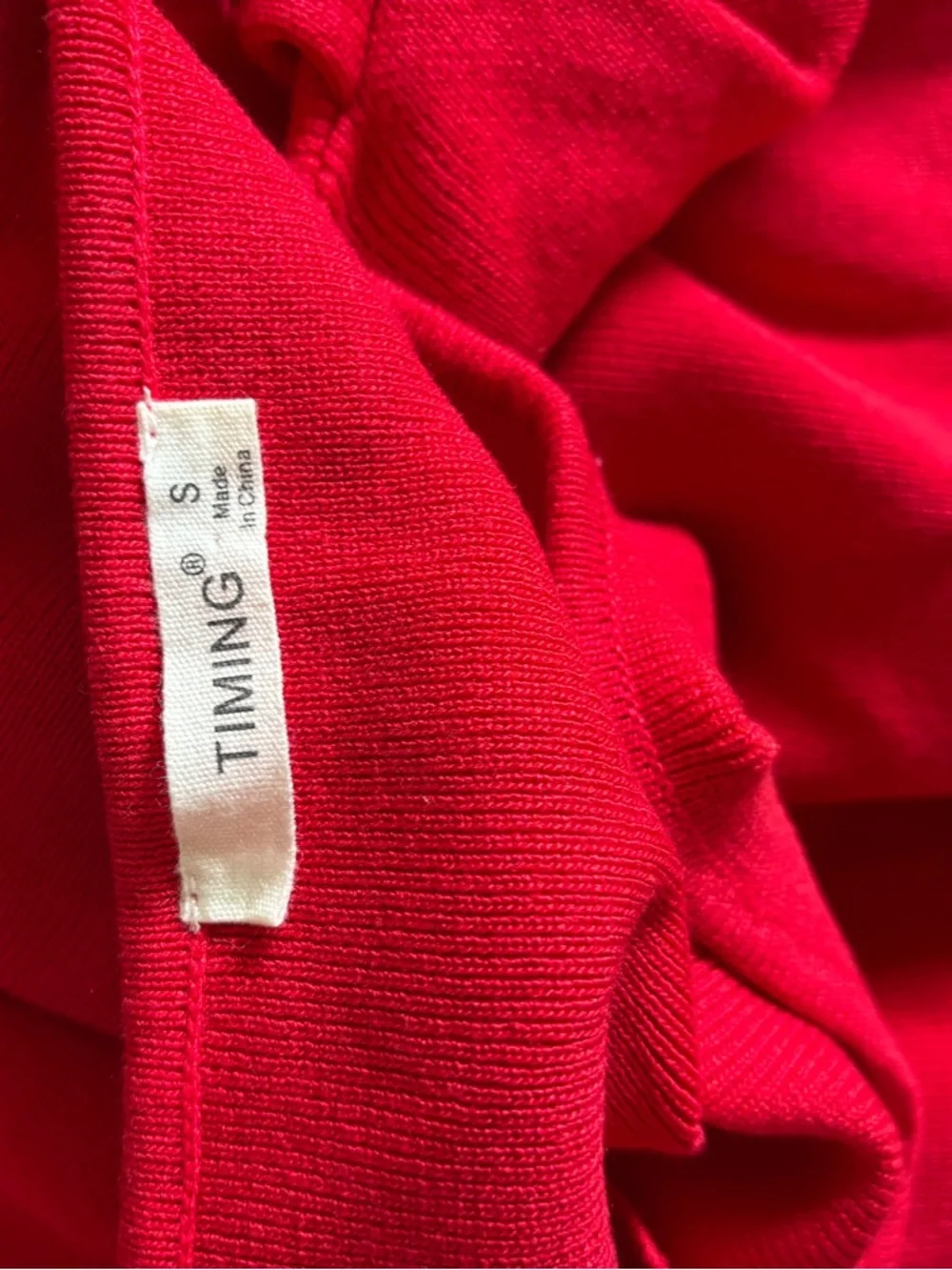 Red Ruffle Sleeve Top - Picture 2 of 2